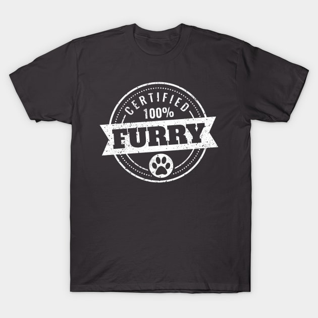 100% Certified Furry T-Shirt by Wares4Coins